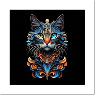 Fantasy Cat Lover Cat Owner Cat Mum Cat Dad Lover of Cats Loves Cats Fantasy Art Best Cat Posters and Art